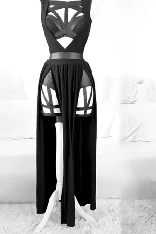 Bonus Savings Women Dress with Party Wear Bandage Hollow Out Women Sets