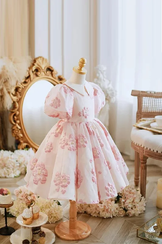 Year-End Clearance Flower Girls Evening Ball Gown Kids Spanish Dress Children Birthday Party Luxurious Dresses