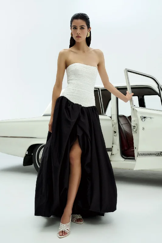 YEAR-End Sale Violette Bubble Hem Maxi Dress
