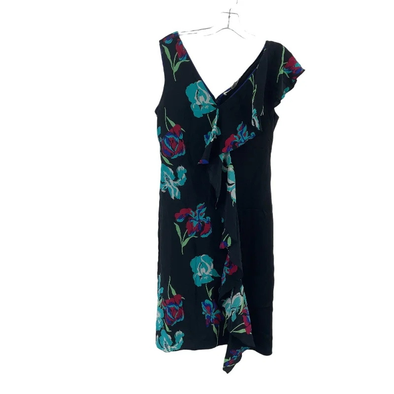 Special Buy Diane von Furstenberg Black Floral Ruffled Silk Sheath Dress Women’s Size 2 Special Buy Diane von Furstenberg Black Floral Ruffled Silk Sheath Dress Women’s Size 2