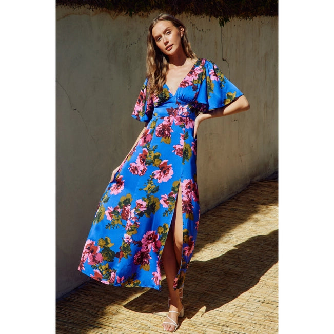 Great Deals Essence Midnight Floral Maxi Dress