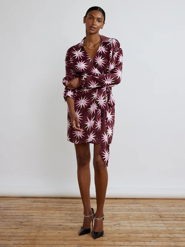 Shop and Save Donna Star Mini Wrap Dress