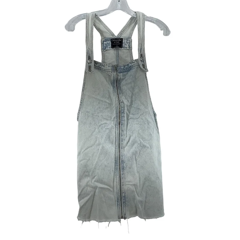 Discount Days Abercrombie & Fitch Blue Light Wash Overall Dress Full Front Zip Women's S Discount Days Abercrombie & Fitch Blue Light Wash Overall Dress Full Front Zip Women's S