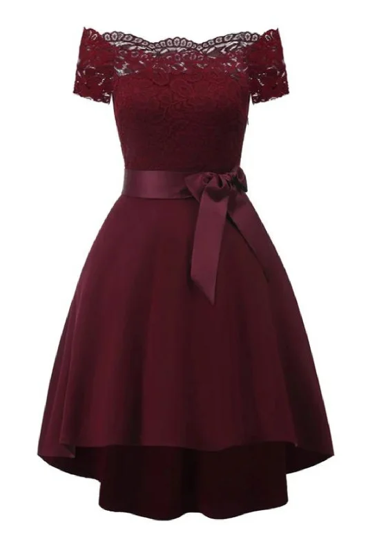 Year-End Clearance Evening Party asymmetrical clothes Women Summer Sexy Off shoulder Short Sleeve ladies Elegant wedding