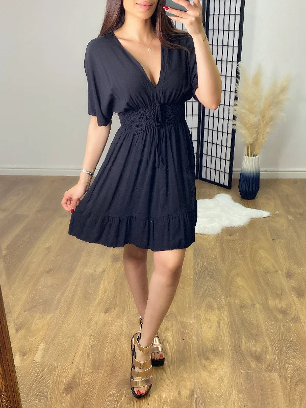 Weekend Special Cruz Angel Sleeve Tie Back Dress