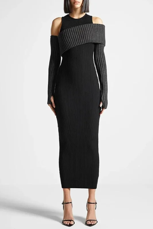 Anniversary Sale Off Shoulder Irregular Knitted Dress Autumn Winter Elegant Club Party Long Dresses Anniversary Sale Off Shoulder Irregular Knitted Dress Autumn Winter Elegant Club Party Long Dresses
