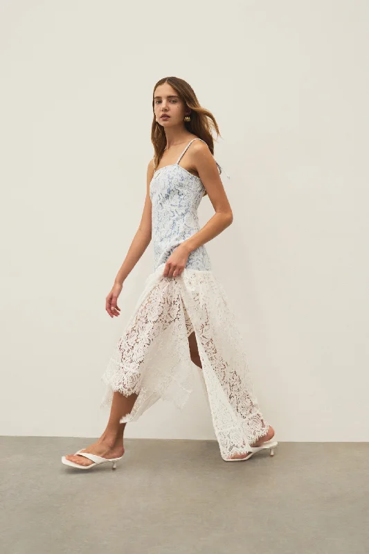One-DAY Sale Clover Panelled Maxi Dress