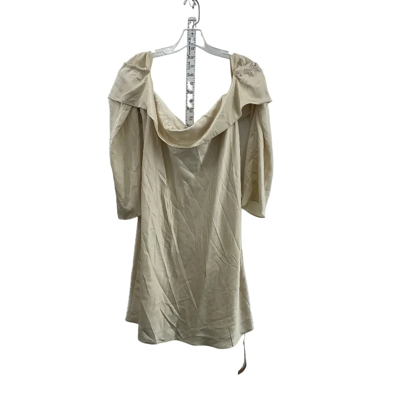 Exclusive Online Offer Reformation Cream Womens Off Shoulder Shift Dress M NWT Polyester Exclusive Online Offer Reformation Cream Womens Off Shoulder Shift Dress M NWT Polyester