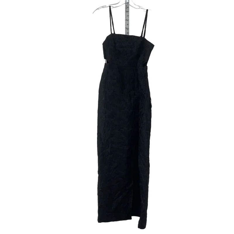 Markdowns Lulu's Black Long Women's Floral Lace Formal Sleeveless Ball Gown Dress XS NWT