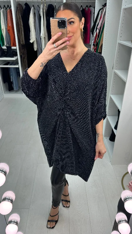 Savings Bonanza Serenity Sparkle Twist Front Dress