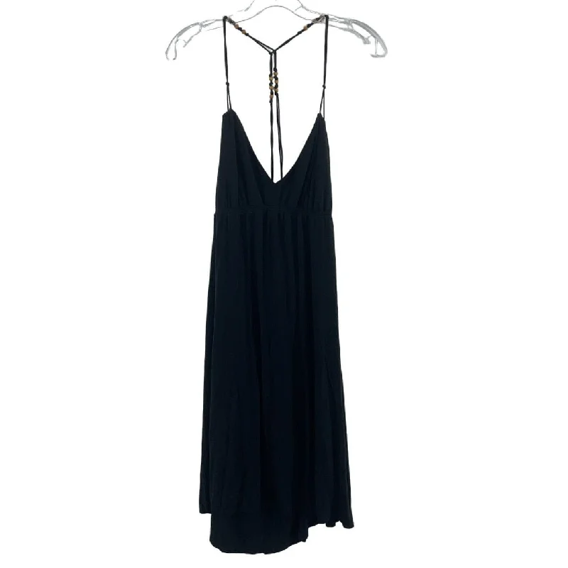Today's Special Express Black Spaghetti Beaded Strap Casual Midi Tank Dress Women’s Size Large Today's Special Express Black Spaghetti Beaded Strap Casual Midi Tank Dress Women’s Size Large