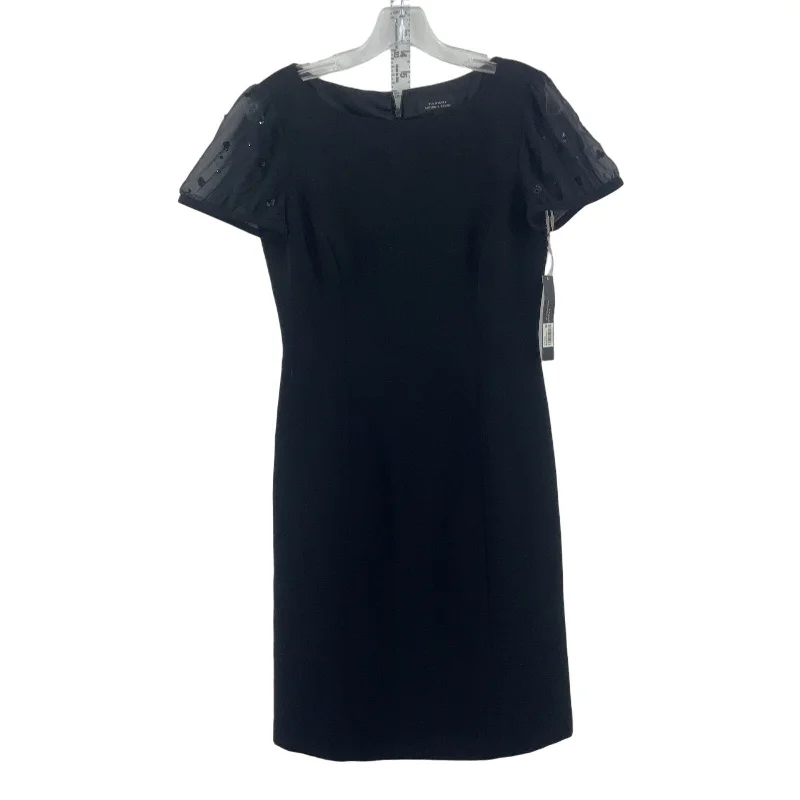 Today's Special Tahari Black Sheath Women's Formal Cocktail Midi Dress Size 2 NWT