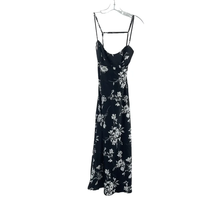 Don’t Miss Out Lulus Black White Floral Spaghetti Strap Maxi Dress Womens M NWT Polyester Blend Don’t Miss Out Lulus Black White Floral Spaghetti Strap Maxi Dress Womens M NWT Polyester Blend