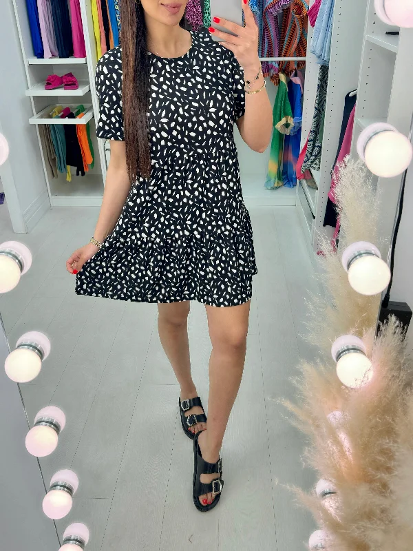 Low Prices Nanisca Abstract Dot Print Mini Smock Dress