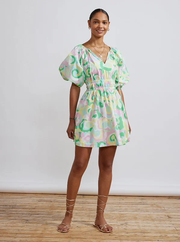 YEAR-End Sale Azalea Multi Floral Swirl Mini Dress