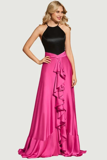 Factory Direct Sale Dress evening dress scoop neck a line elegant sleeveless floor-length ruffles wedding party formal dress evening dresses Factory Direct Sale Dress evening dress scoop neck a line elegant sleeveless floor-length ruffles wedding party formal dress evening dresses