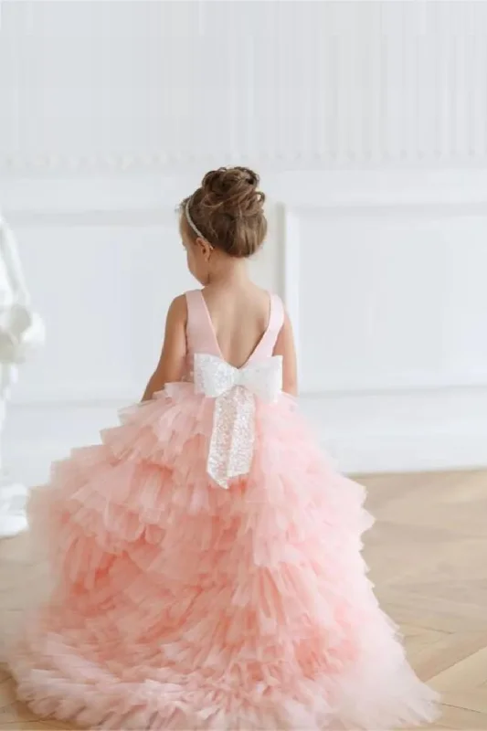 Can't Miss Puffy Flower Girl Dress for Wedding Princess Pageant Gown Birthday Dresses Kid Size Can't Miss Puffy Flower Girl Dress for Wedding Princess Pageant Gown Birthday Dresses Kid Size