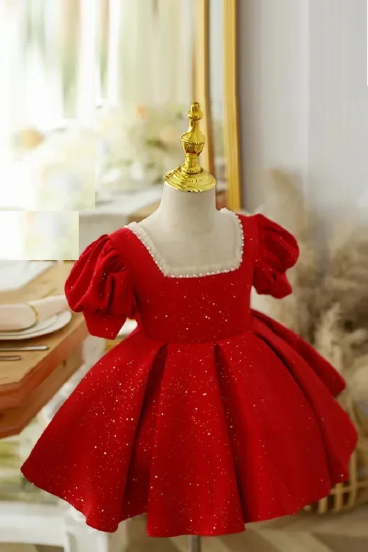 Daily Deals Birthday Red Baptism Luxury Dress Newborn Infant Baby Girl Party Children toddler dresses Daily Deals Birthday Red Baptism Luxury Dress Newborn Infant Baby Girl Party Children toddler dresses