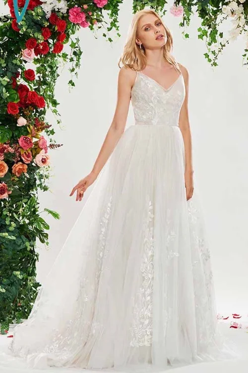 Mega Deal Dress elegant a line wedding dress sleeveless v neck lace backless floor length bridal outdoor church wedding dresses Mega Deal Dress elegant a line wedding dress sleeveless v neck lace backless floor length bridal outdoor church wedding dresses