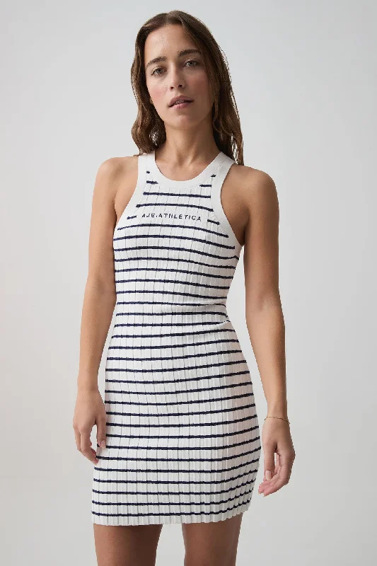 Markdowns Striped Logo Mini Dress 820