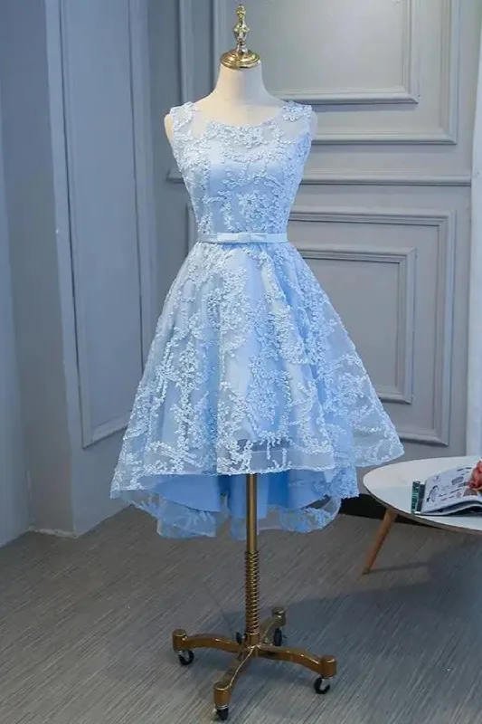 Best Seller Elegant Lady Light Blue Bridesmaid Dresses Organza with Lining and Applique Zipper Best Seller Elegant Lady Light Blue Bridesmaid Dresses Organza with Lining and Applique Zipper