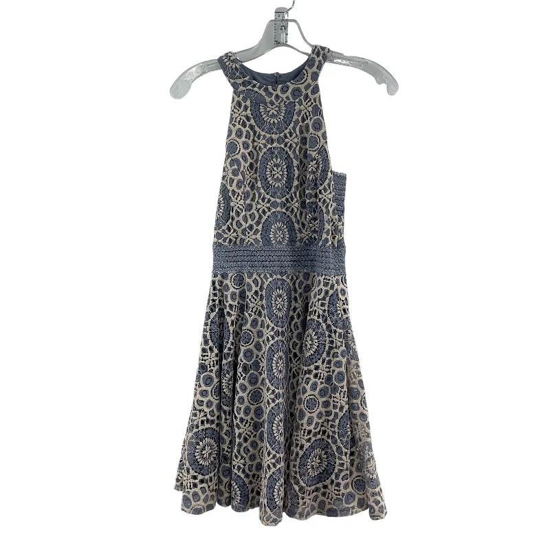 Weekend Flash Sale City Triangles Cream Periwinkle Chantilly Lace Womens A-Line Midi Dress XS Weekend Flash Sale City Triangles Cream Periwinkle Chantilly Lace Womens A-Line Midi Dress XS