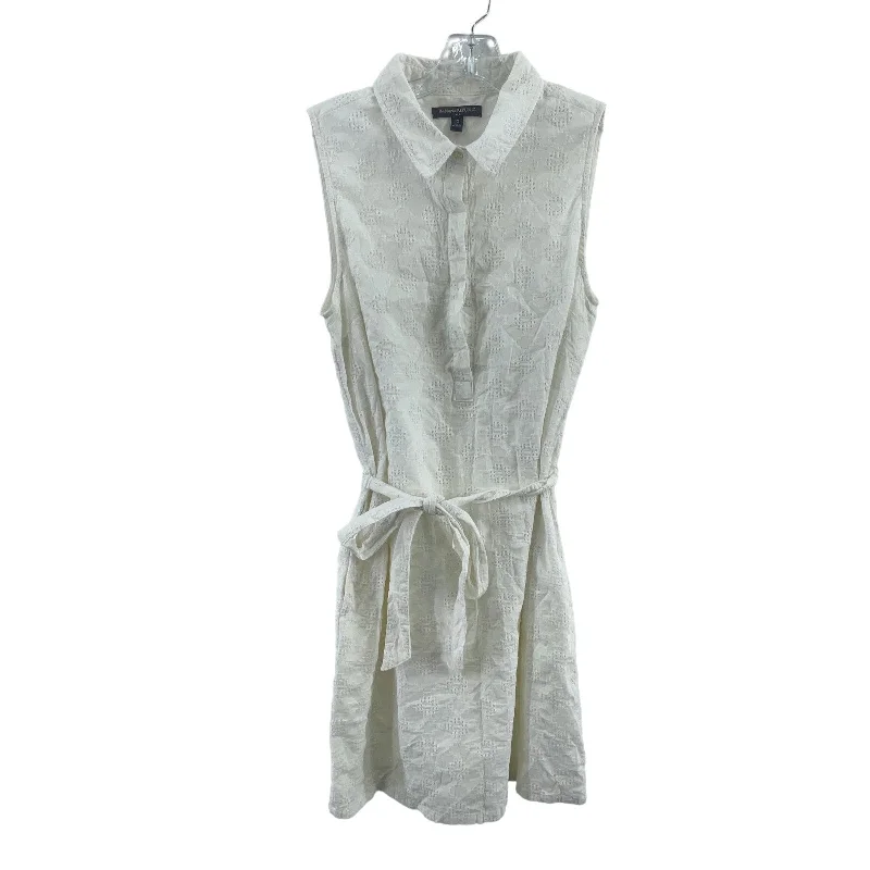 Online Exclusive Banana Republic White Eyelet Belted A-Line Dress Women’s Size 10 Cotton Preowned Online Exclusive Banana Republic White Eyelet Belted A-Line Dress Women’s Size 10 Cotton Preowned