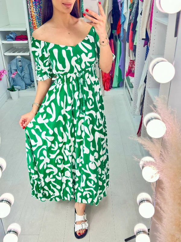 Limited Time Discount Lucrezia Abstract Print Maxi Dress