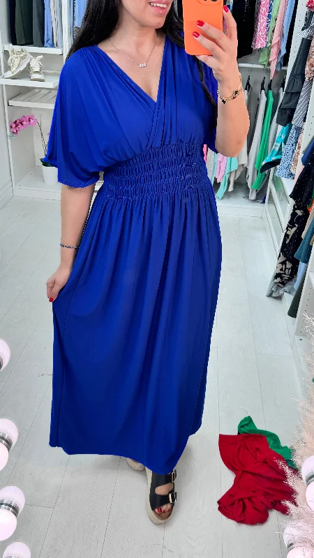 Steals and Deals Ileyna Plain Elasticated Waist Maxi Dress