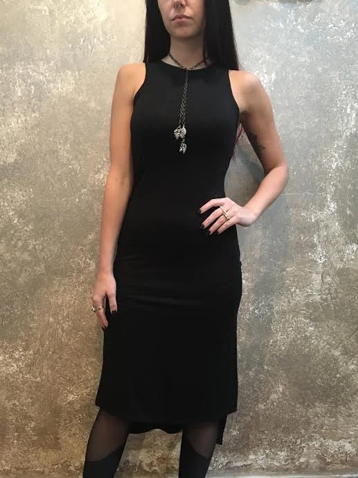 Price Smash Bianca Rachele Sleeveless Side Slit Midi Dress
