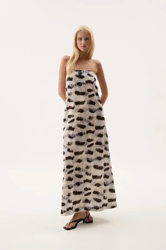 Act Fast Airlie Strapless Maxi Dress