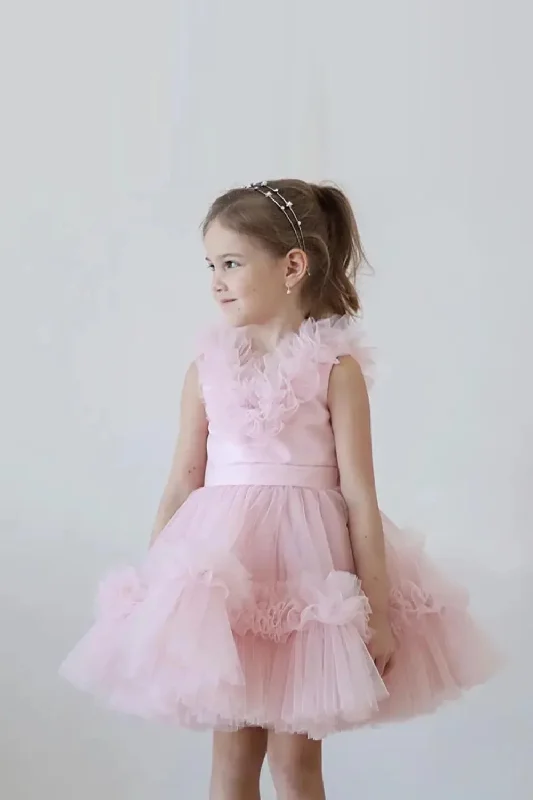 Deep Discounts Baby Girl Princess Layered Dress Teens Child Wedding Pageant Birthday Baby Clothes