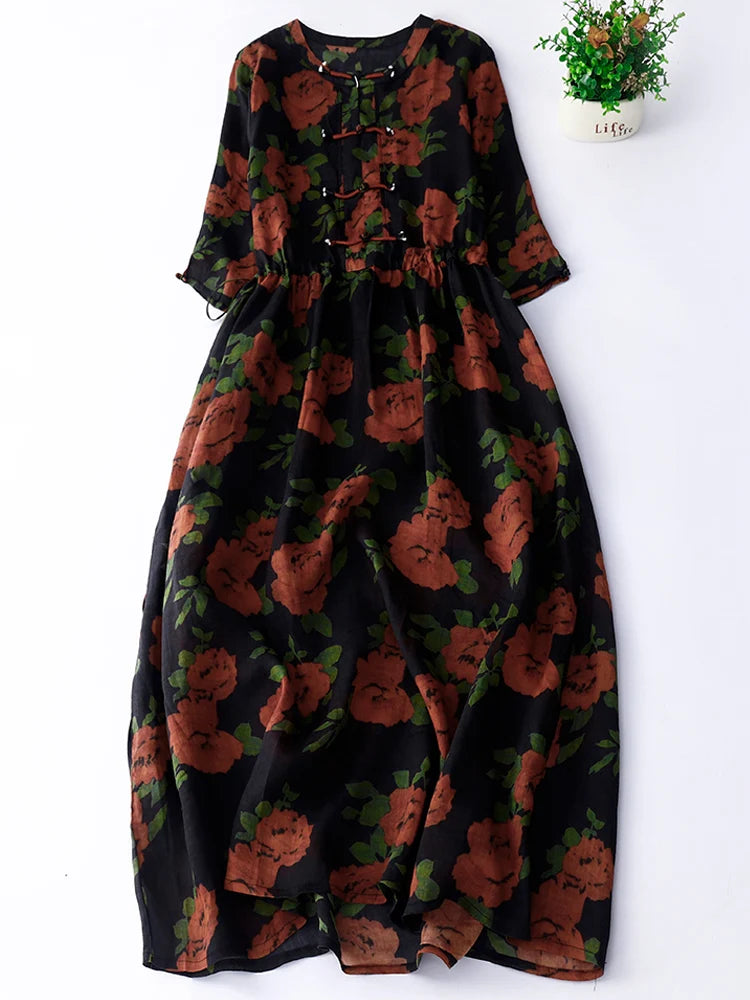Clearance Event Retro Women Dresses Summer Casual Loose Beach Dress Elegant Large Swing Party Dress Clearance Event Retro Women Dresses Summer Casual Loose Beach Dress Elegant Large Swing Party Dress
