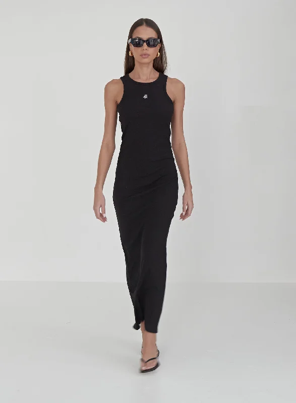Today's Special Black Jersey Midaxi Dress - Emel
