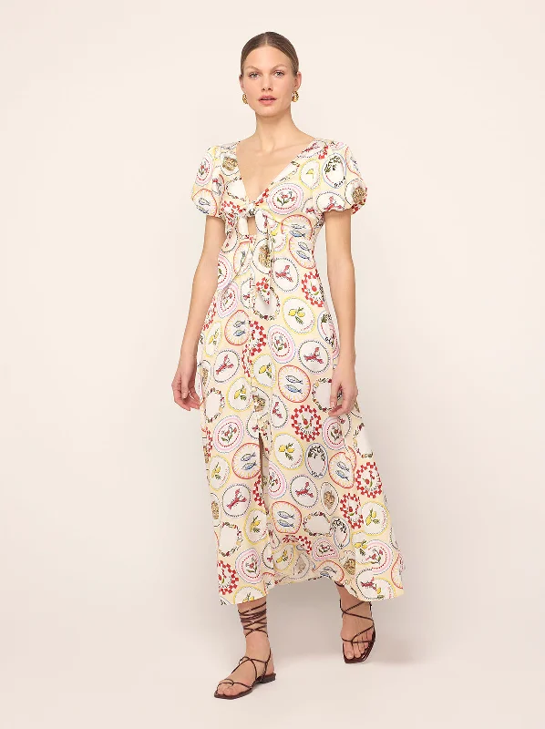 Buy Now Danita Vintage Plates Maxi Dress