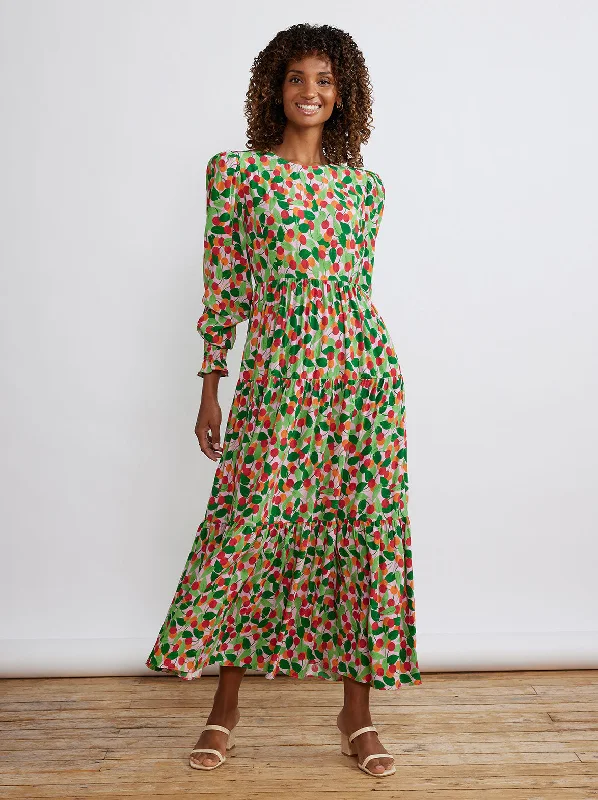 Special Discount Nicole Multi Cherry Maxi Dress
