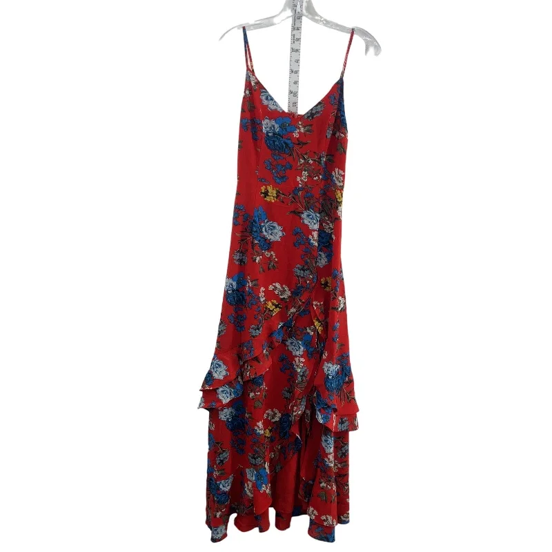 Special Discount Rachel Roy Womens Floral Print Maxi Red Tank Swing Dress Size 0 NWT
