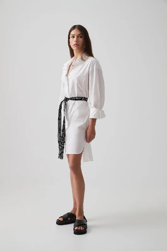 Savings Galore Belted Logo Shirt Dress 824
