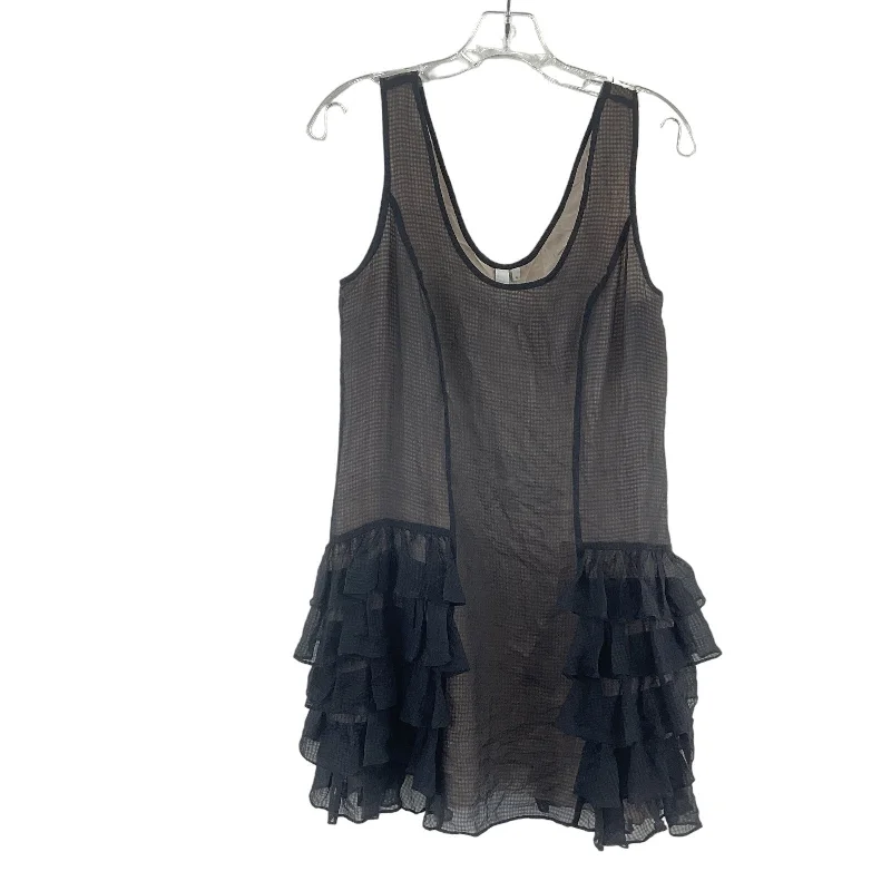 Price Fest Sine Anthropologie Black Silk Ruffled Scoop Neck Dress Women’s Size 4 Preowned Price Fest Sine Anthropologie Black Silk Ruffled Scoop Neck Dress Women’s Size 4 Preowned