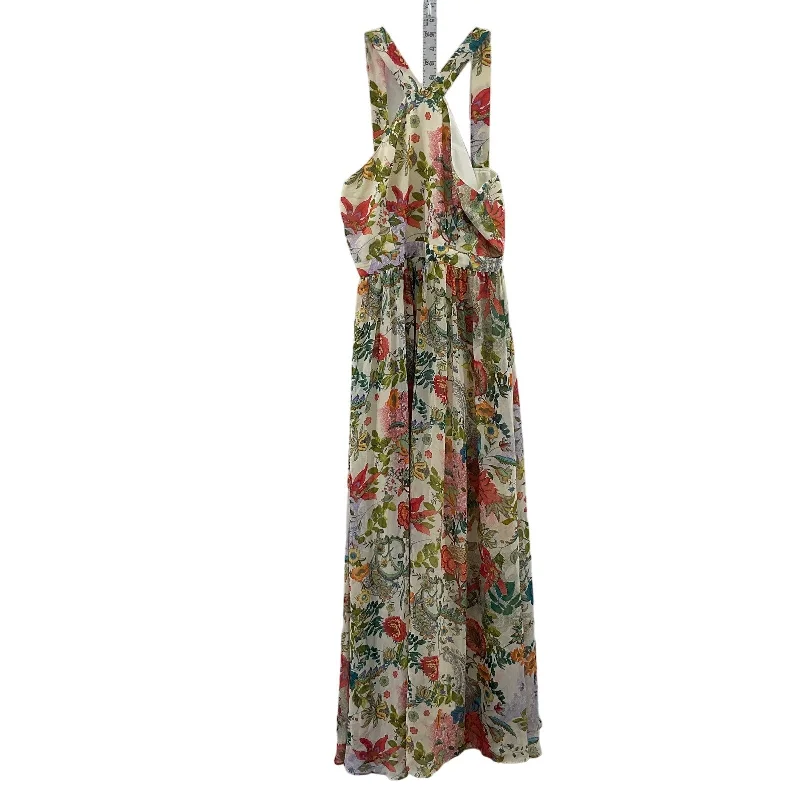 Exclusive Deal Lulus Floral Garden Print Halter Maxi Dress Women's XL Preowned