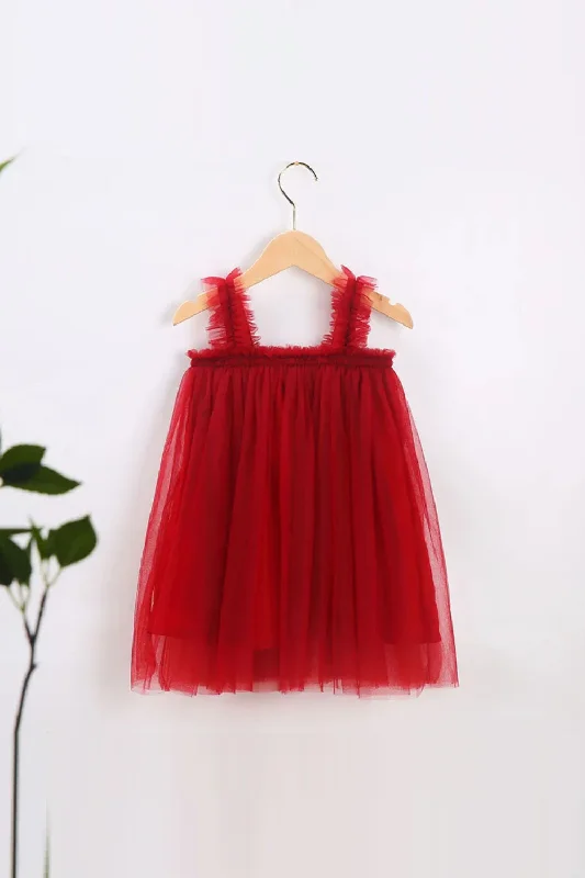 Price Cut Summer Little Girls Suspender Princess Dress 8 Colors Elegant Ruffles Solid Color Mesh Dress Price Cut Summer Little Girls Suspender Princess Dress 8 Colors Elegant Ruffles Solid Color Mesh Dress