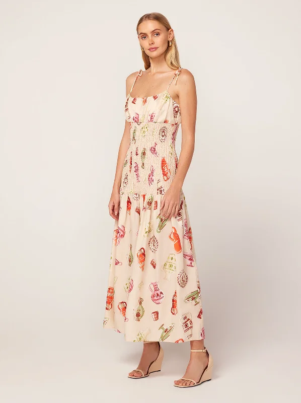 Today’s Special Andrea Ivory Pottery Print Maxi Dress