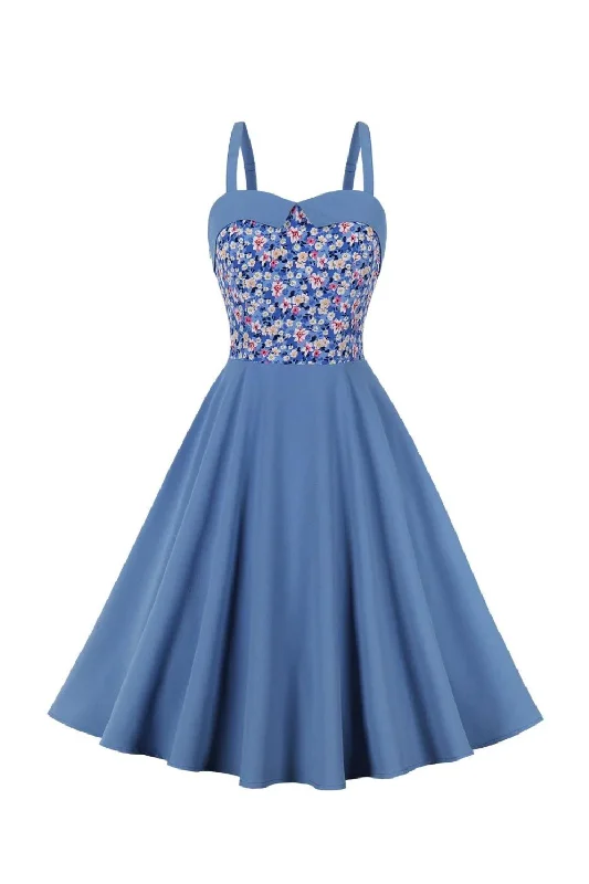 Final Sale Spaghetti Straps Summer Women Casual Dress Floral Sleeveless Elegant