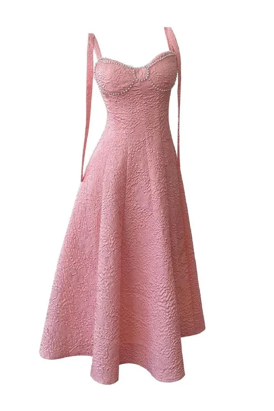 Today’s Special Solid Beaded Bow Design Dresses For Women Slash Collar Strapless High Waist Elegant Dress Female Spring Today’s Special Solid Beaded Bow Design Dresses For Women Slash Collar Strapless High Waist Elegant Dress Female Spring