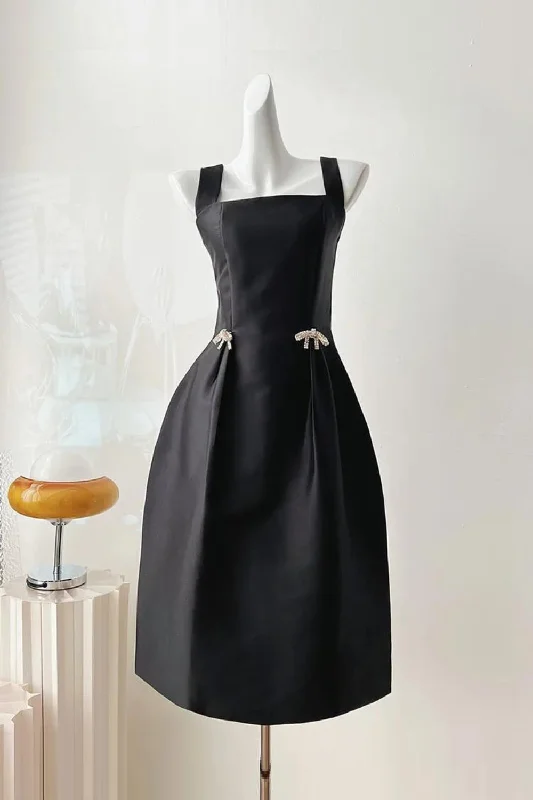 New Markdowns Dresses For Women Slash Collar High Waist Sleeveless Thin Elegant Dress Female Summer New Markdowns Dresses For Women Slash Collar High Waist Sleeveless Thin Elegant Dress Female Summer