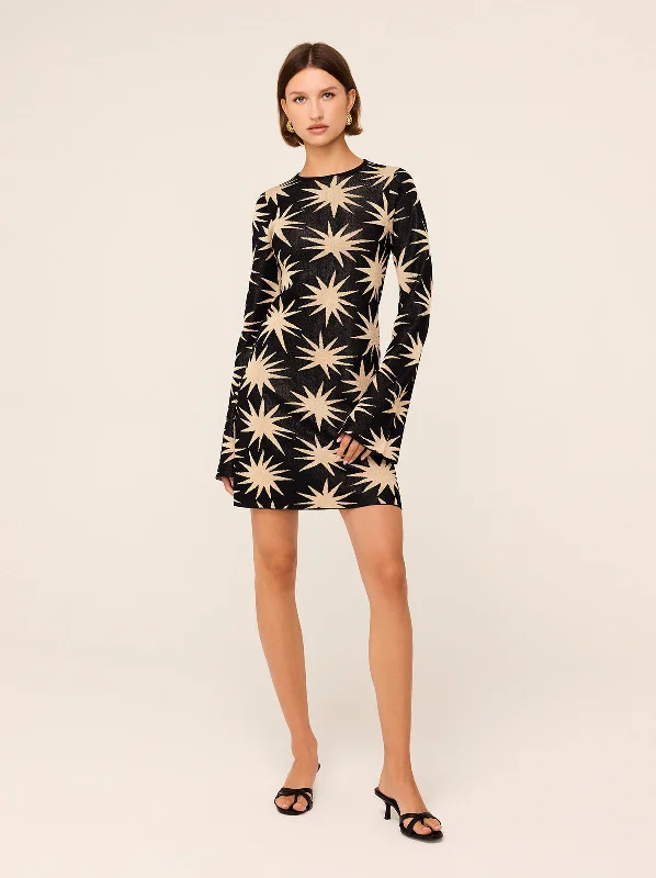 Buy Now Greta Star Lurex Mini Knit Dress