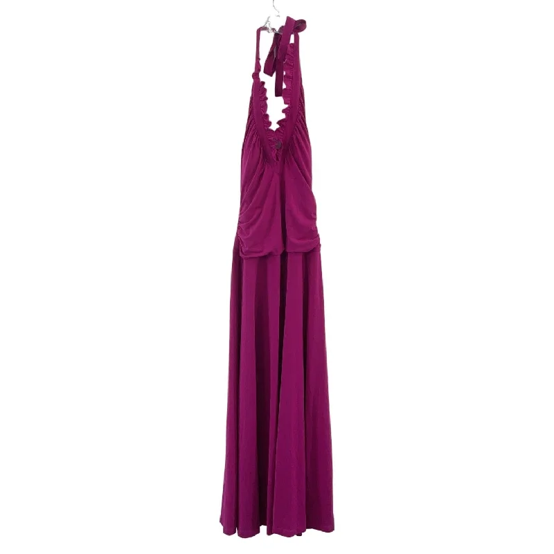 Hurry In Shape FX Pink Ruched Halter Maxi Dress, Women’s Small, NWT, Polyester Blend Hurry In Shape FX Pink Ruched Halter Maxi Dress, Women’s Small, NWT, Polyester Blend