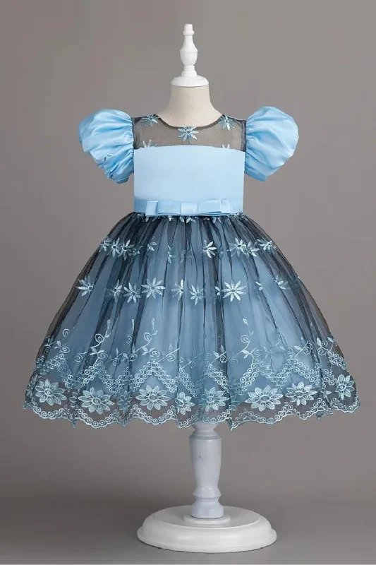 Season Finale Sale Retro Lace Girls Dress Princess Embroidery Baby Girl Pink Sleeveless Outdoor Clothes For Children