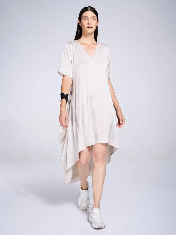 Midnight Madness Metamorphoza Silky Midi Tunic Dress