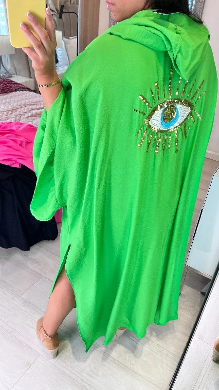 Time-Limited Offer Dubai Sequin Evil Eye Oversized Kaftan